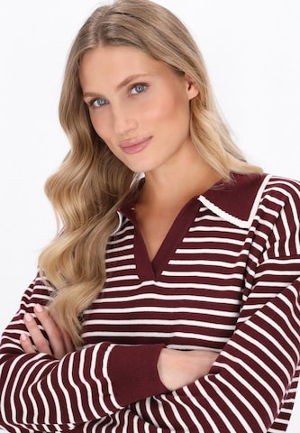 Pull-over DreiMaster Maritim en rouge