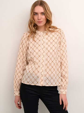 Cream Bluse 'Sandra' i beige: forside