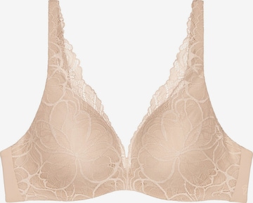 TRIUMPH BH ' Red Label Body Make-Up Illusion Lace ' in Beige: voorkant