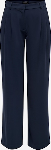 ONLY Pleat-Front Pants 'GRY' in Blue: front