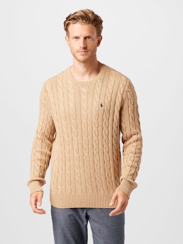 Polo Ralph Lauren Regular fit Sweater 'Driver' in Beige: front