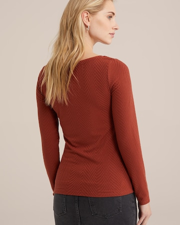 WE Fashion T-shirt i brun