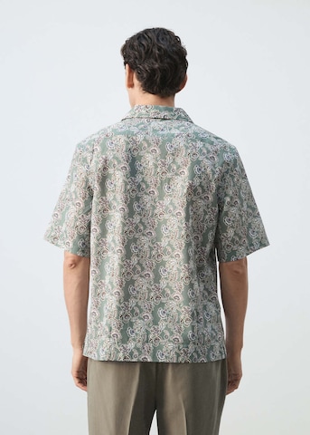 MANGO MAN Comfort fit Button Up Shirt 'Atenea' in Green