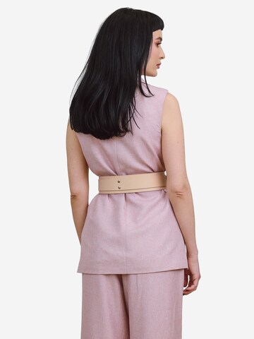 Haute Cuir Gürtel 'Double Buckle'‌‌‌ in Beige