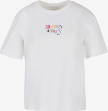 T-shirt 'Christmas Holly Jolly' Merchcode en blanc : devant