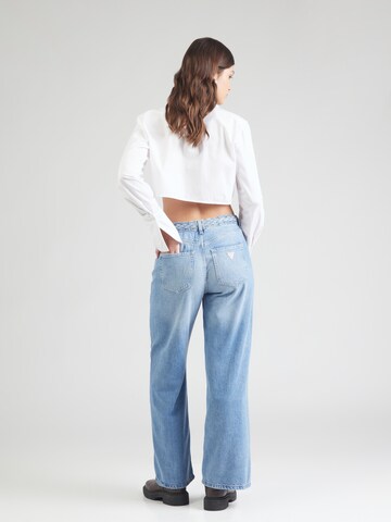 Wide leg Jeans di GUESS in blu