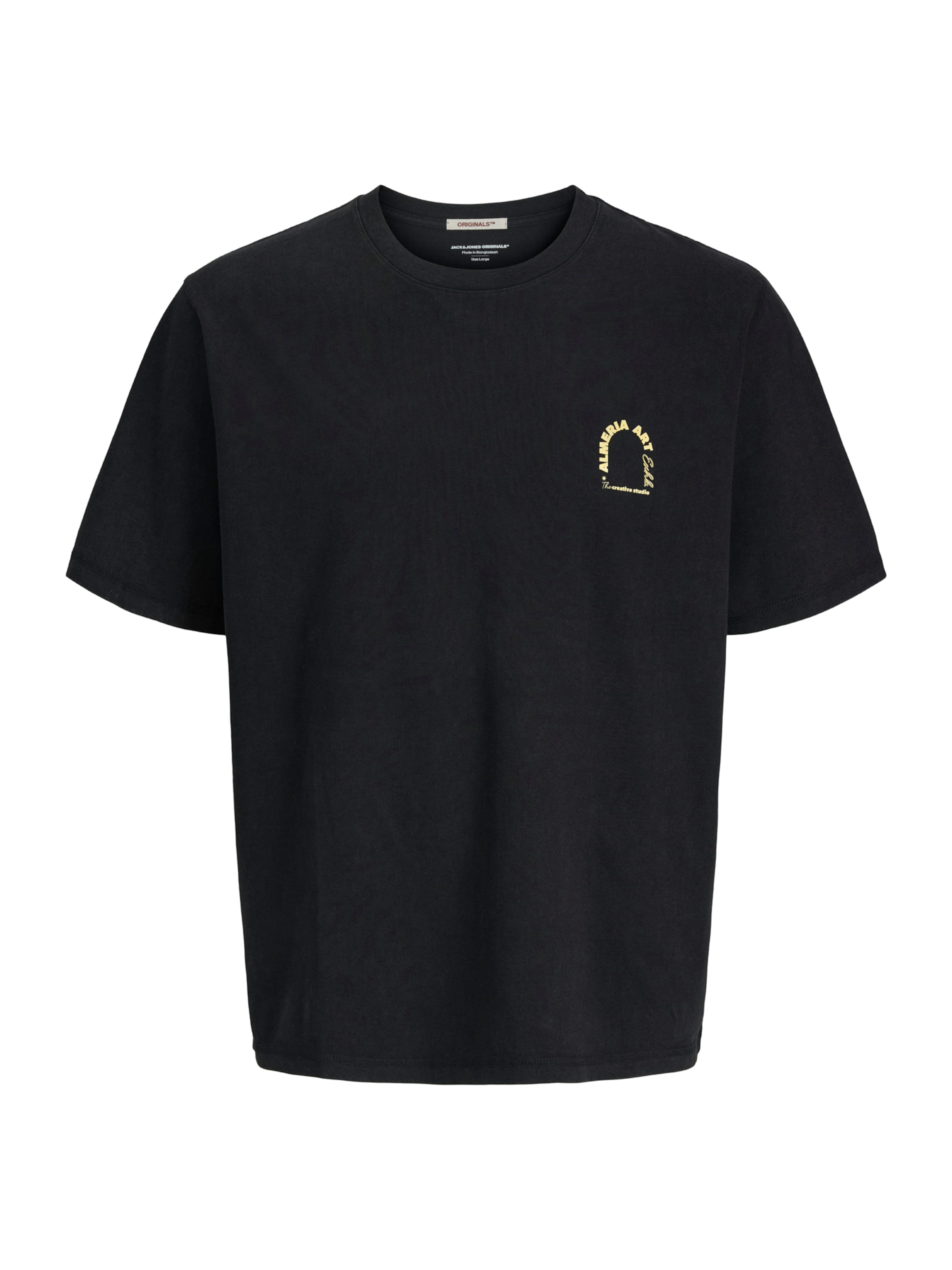 Jack & Jones Junior - Camiseta 'JORAlmeria' en negro: frente