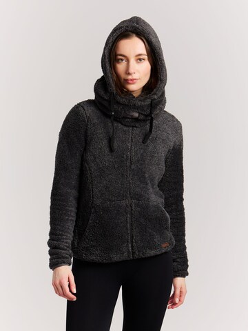 PROTEST Fleece Jacket 'RIRI' in Grey: front