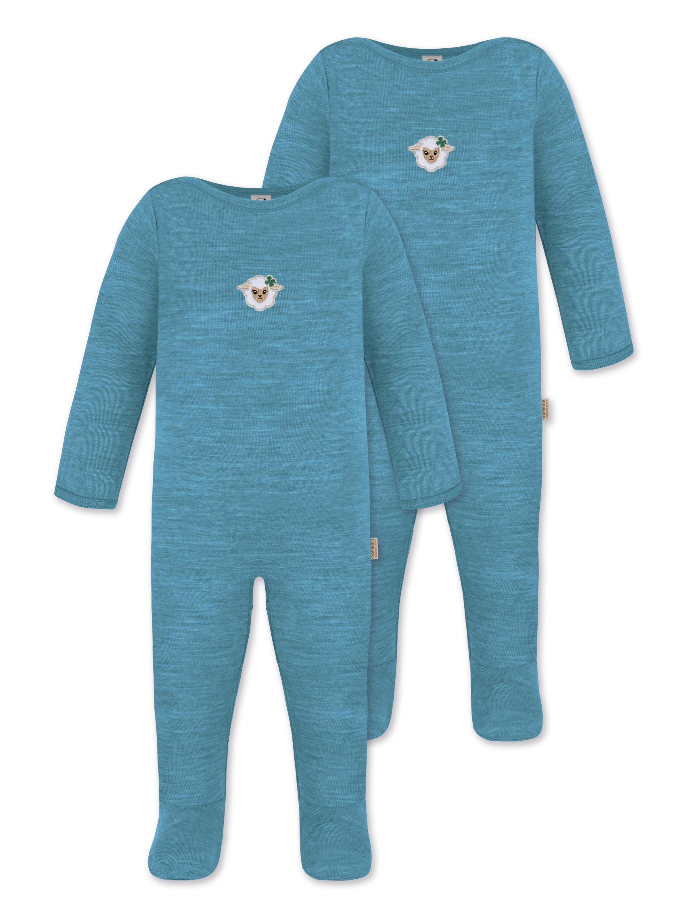 Barboteuse / body 'Levin' normani en bleu : devant