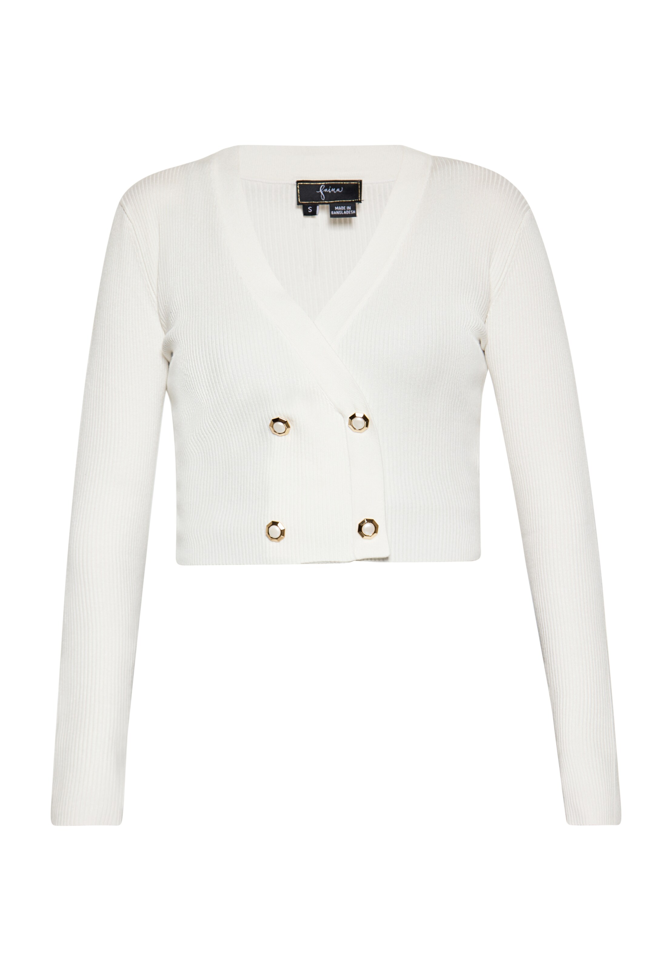 Giacchetta di faina in bianco: frontale