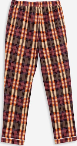 LEAFLETIC Pajama Pants in Brown: front