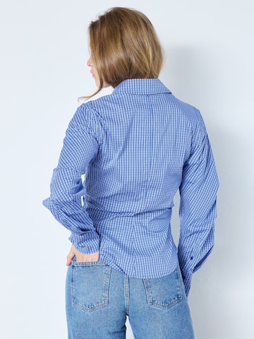 T-shirt ' AnizaCC ' co'couture en bleu