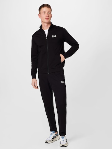 EA7 Emporio Armani Jogginganzug 'TUTA' in Schwarz: predná strana