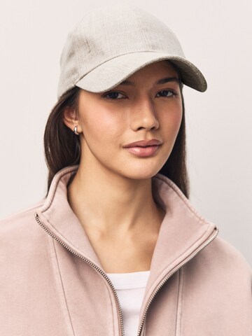 Casquette Next en beige : devant