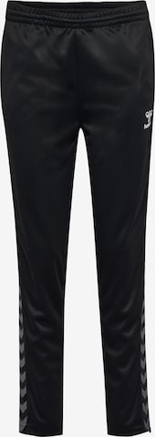 Regular Pantalon de sport 'AUTHENTIC PL' Hummel en noir : devant