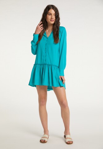 IZIA Shirt Dress in Blue