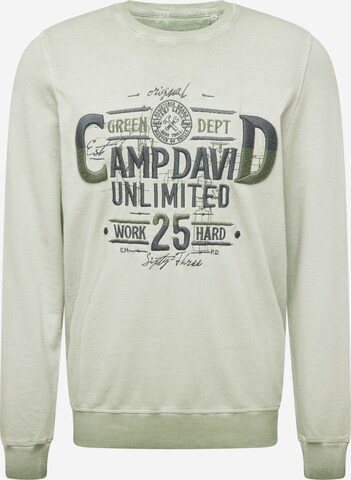 CAMP DAVID Sweatshirt in Grün: predná strana