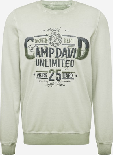 CAMP DAVID Sweatshirt i antracit / røggrå / stone / oliven, Produktvisning