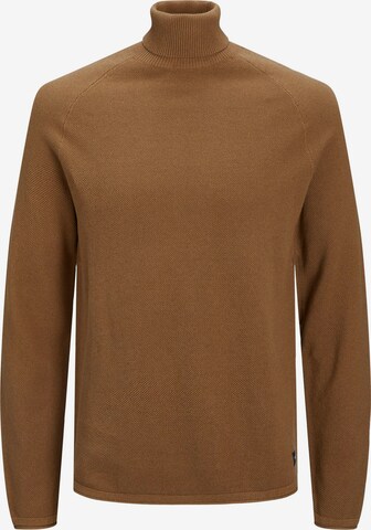 JACK & JONES Sweater 'Hill' in Brown: front