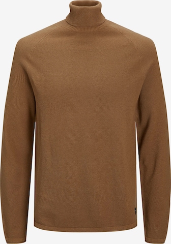 JACK & JONES Sweater 'Hill' in Brown: front