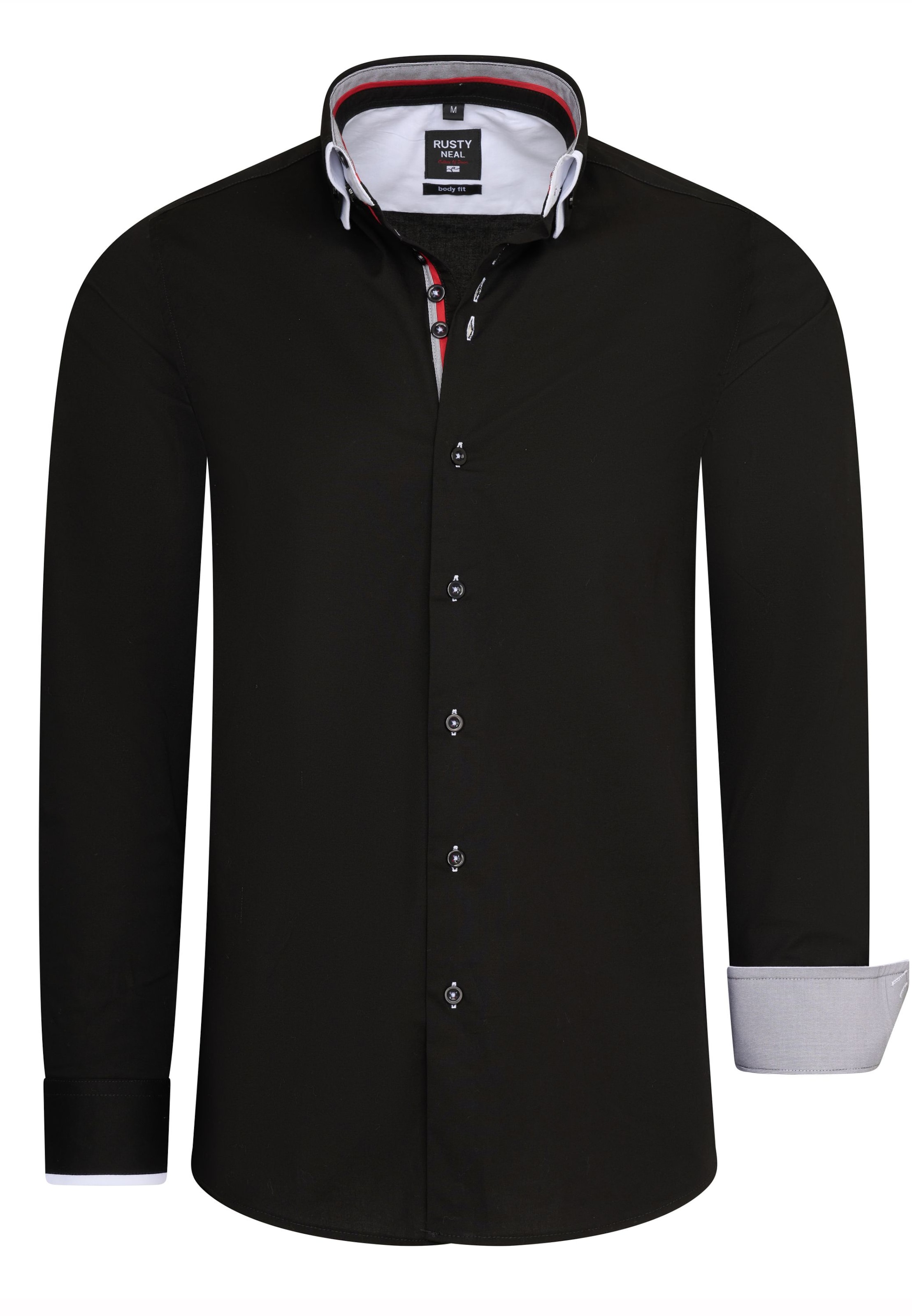 Chemise Rusty Neal en noir : devant