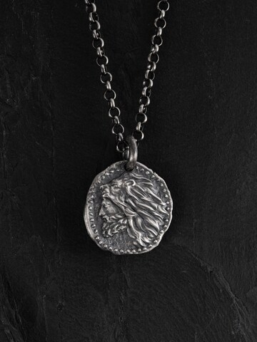REYTEL Pendant 'ANTIC NUMMUM. POWER IS LIMITLESS' in Silver: front