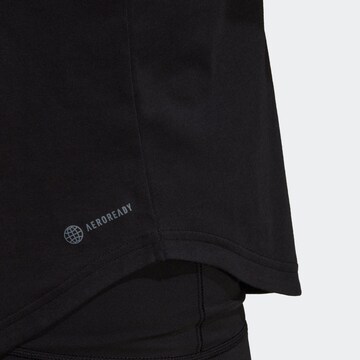 ADIDAS SPORTSWEAR Sports Top 'Aeroready Logo Graphic Racerback' in Black