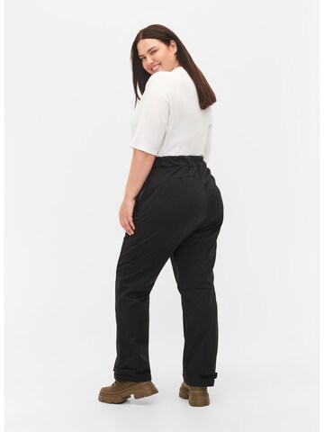 Regular Pantalon fonctionnel 'KALUKA' Zizzi en noir