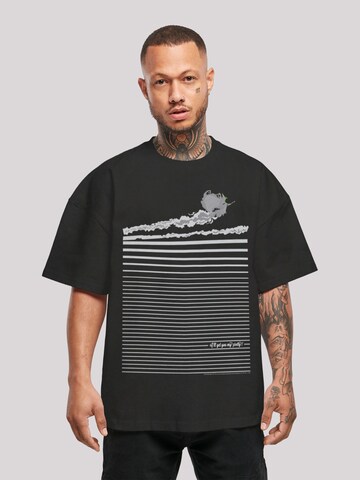F4NT4STIC T-Shirt 'The Wizard of Oz Wicked Witch Flying' in Schwarz: Vorderseite