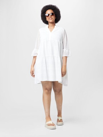 Vero Moda Curve - Túnica 'HONEY' en blanco