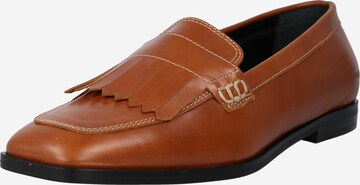 ANGULUS Classic Flats 'Loafer' in Brown: front