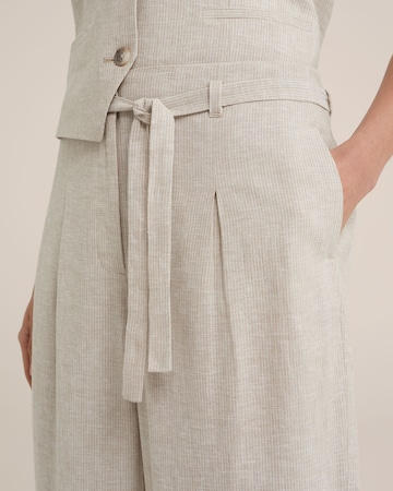 WE Fashion Wide Leg Bukse i beige