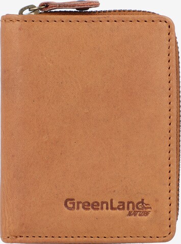 Porte-monnaies Greenland Nature en marron : devant