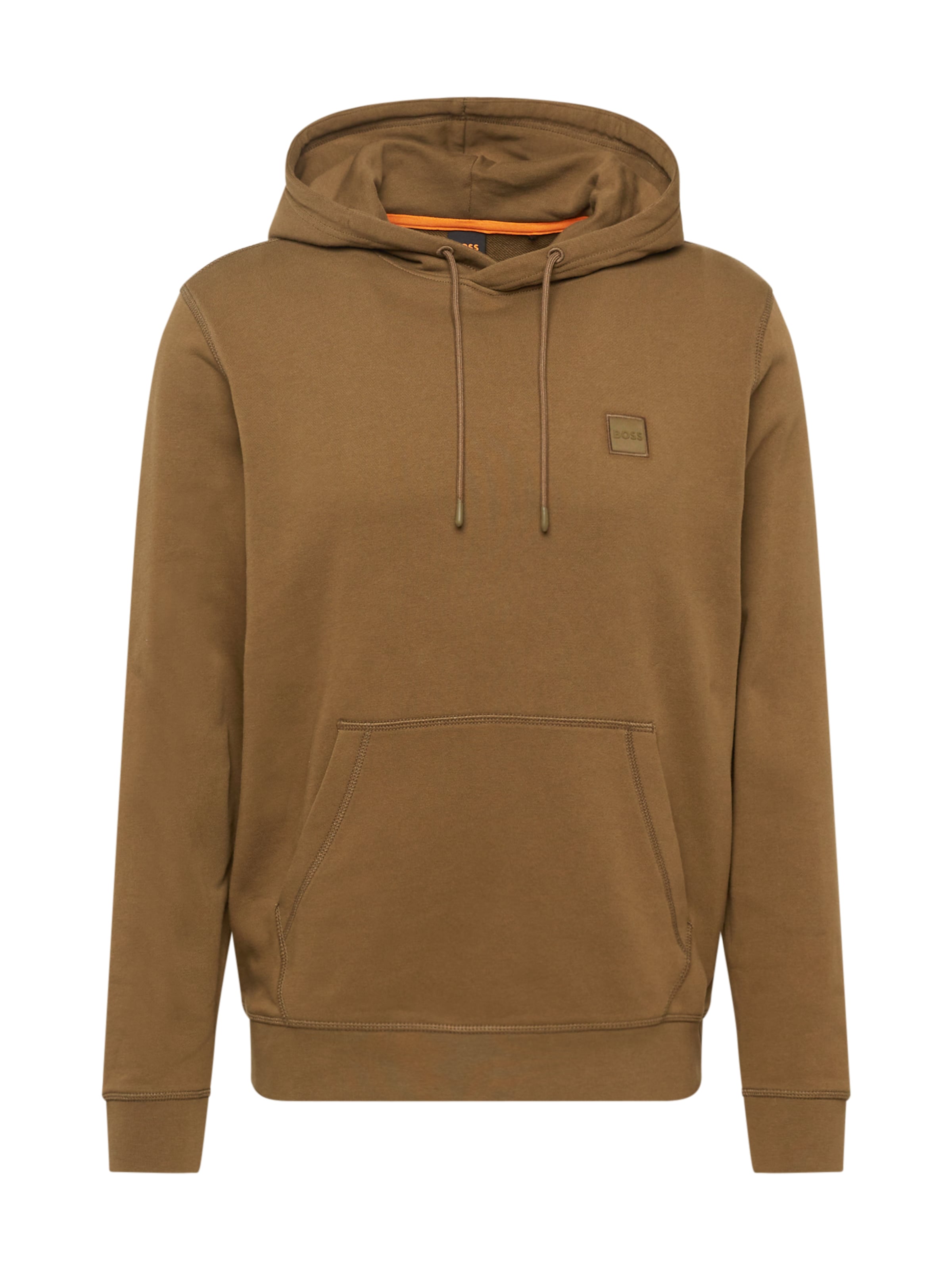 BOSS Суичър 'Wetalk' в зелено: отпред