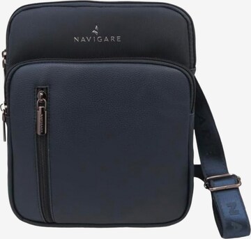 Borsa a tracolla 'Borsa a Tracolla Uomo Navigare Poliestere Chiusura Zip' di Navigare in blu: frontale