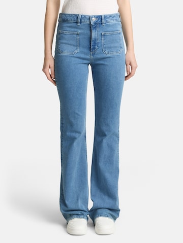 TOM TAILOR DENIM Flared Jeans 'Ava' in Blue: front