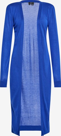 faina Gebreid vest in Blauw: voorkant