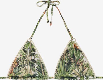 CALZEDONIA Triangel Bikinitop 'Savage Tropics' in Grün: predná strana