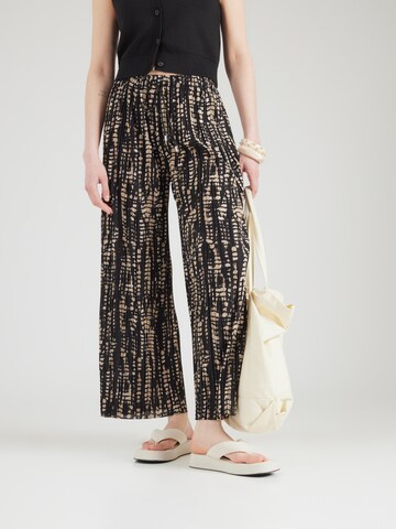 HailysWide Leg/ Široke nogavice Hlače 'Fa44biola' - crna boja: prednji dio