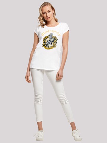 T-shirt 'Harry Potter Hufflepuff Crest' F4NT4STIC en blanc