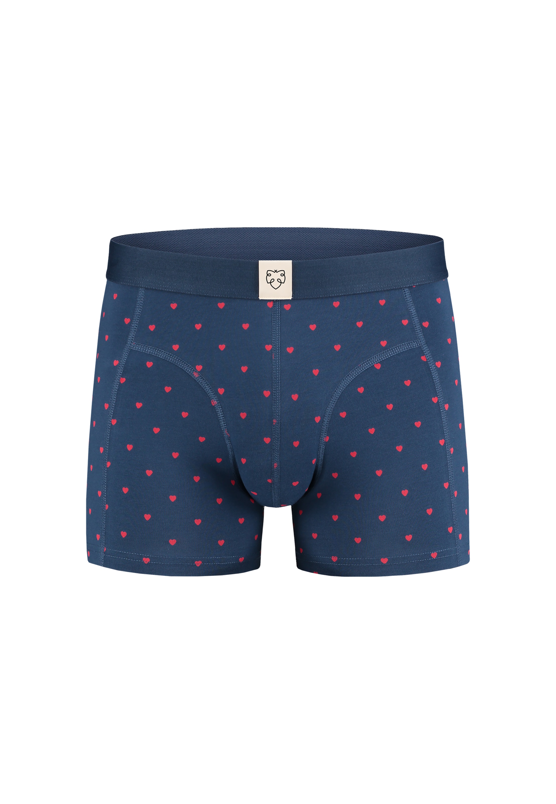 A-dam Boxershorts 'Valentijn' in Blauw: voorkant