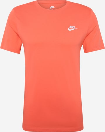 raudona Nike Sportswear Marškinėliai 'CLUB': priekis