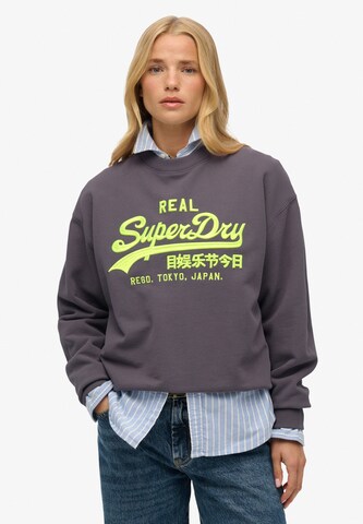 Sweat-shirt Superdry & Co en gris : devant