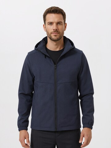 YOUTHUP Winterjacke 'ABNEHMBAR'‌‌‌‌‌‌ in Blau: Vorderseite