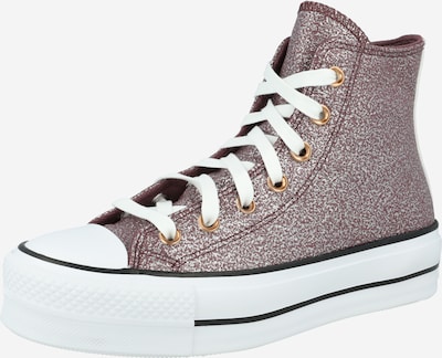 CONVERSE Sneaker high 'Chuck Taylor All Star' i bronze / bordeaux / sølv / hvid, Produktvisning