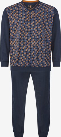 Charles Colby Long Pajamas ' Lord Reyns ' in Blue: front