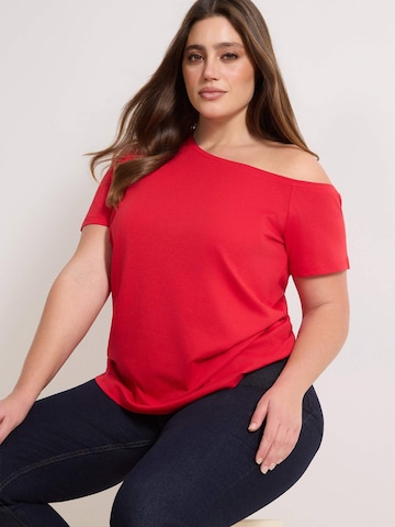 Trendyol Curve - Camiseta en rojo