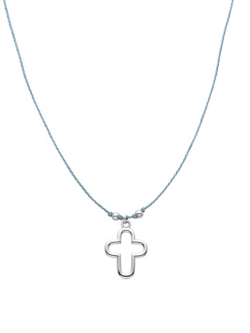 Luxenter - Cadena 'Cruz' en azul: frente