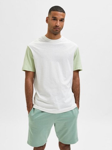 SELECTED HOMME Μπλουζάκι 'Dominic' σε πράσινο: μπροστά