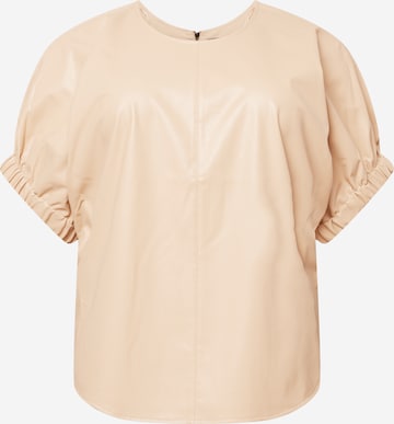 SAMOON Blouse in Beige: front